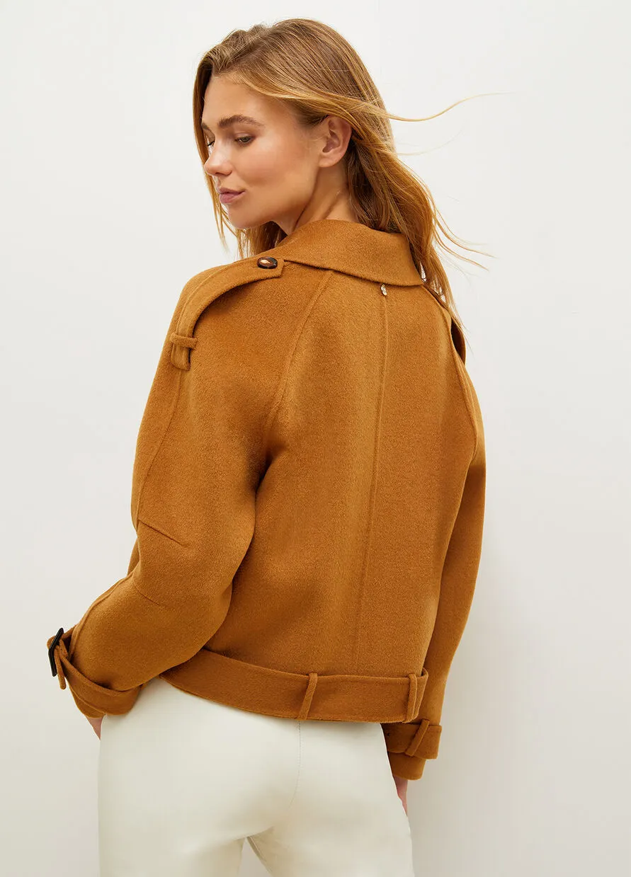 Liu Jo Wool Blend Bike Jacket / Beige