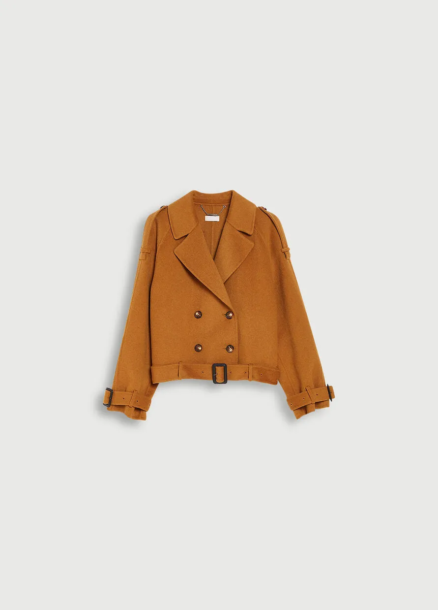 Liu Jo Wool Blend Bike Jacket / Beige