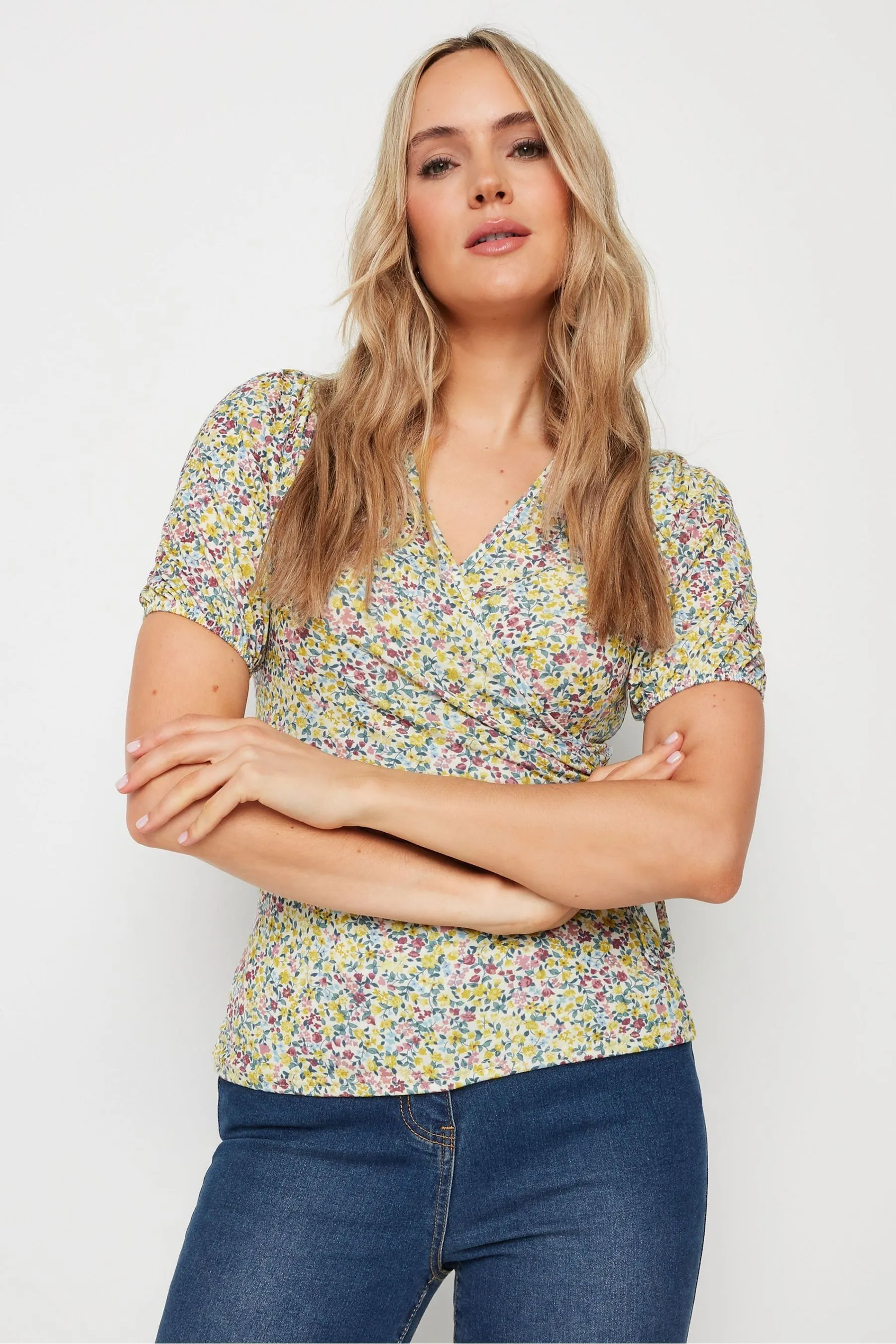 Long Tall Sally - Top a portafoglio con maniche a sbuffo    