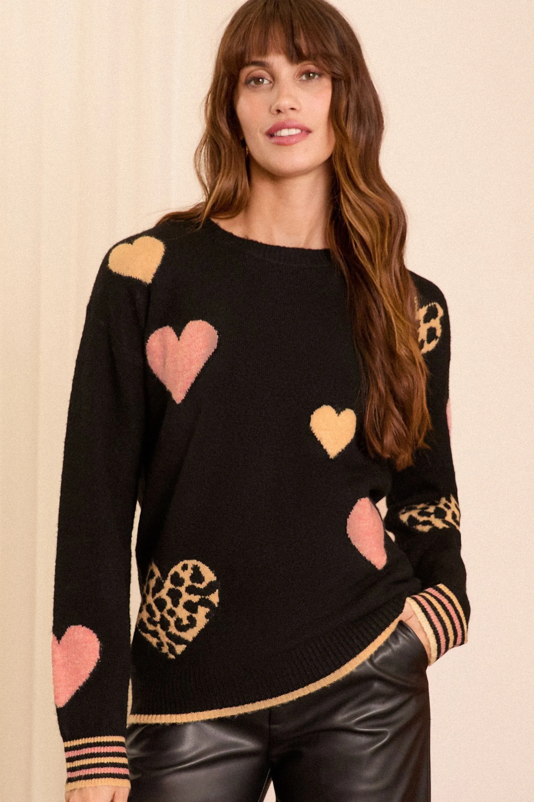 Love & Roses Cosy Girocollo Longline Maglione    