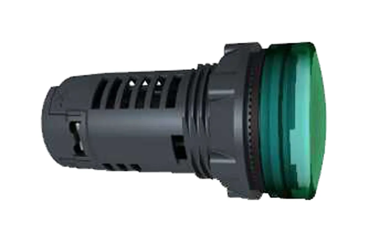 Luce pilota completa XB5EVM3, LED universale, foro 22mm, Montaggio a pannello, IP66