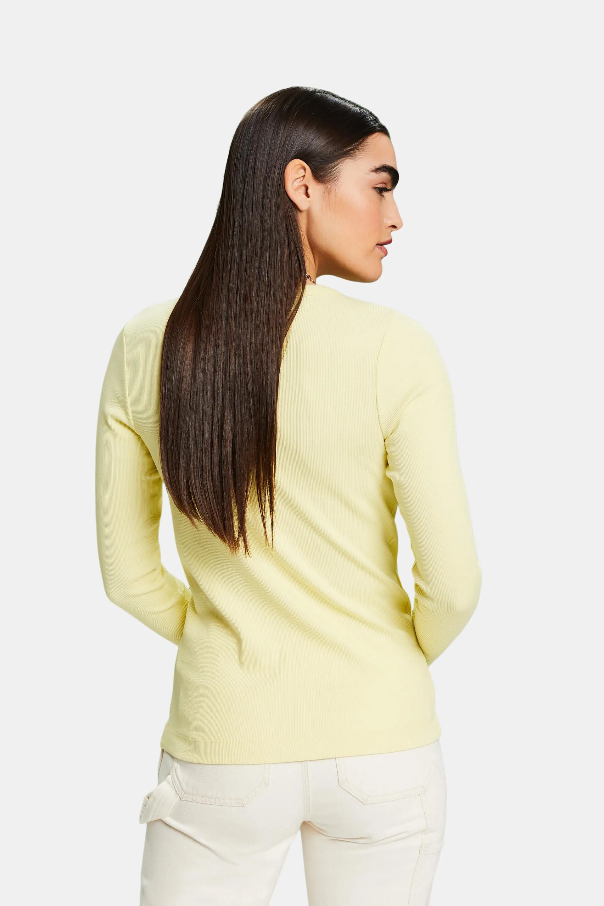 Maglia a girocollo a coste