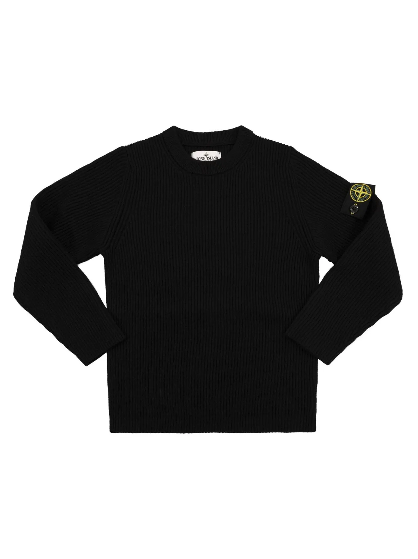 Maglia girocollo a coste