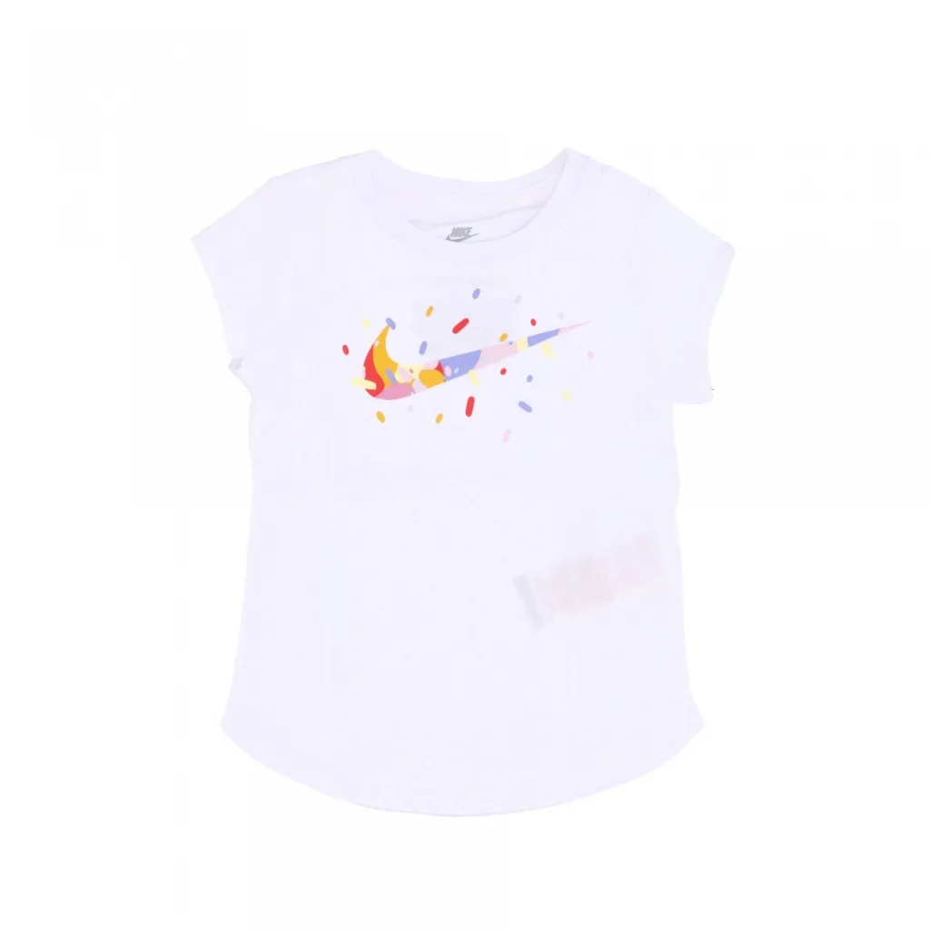 maglietta bambina ice cream camo swoosh WHITE