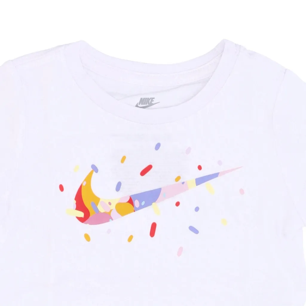 maglietta bambina ice cream camo swoosh WHITE