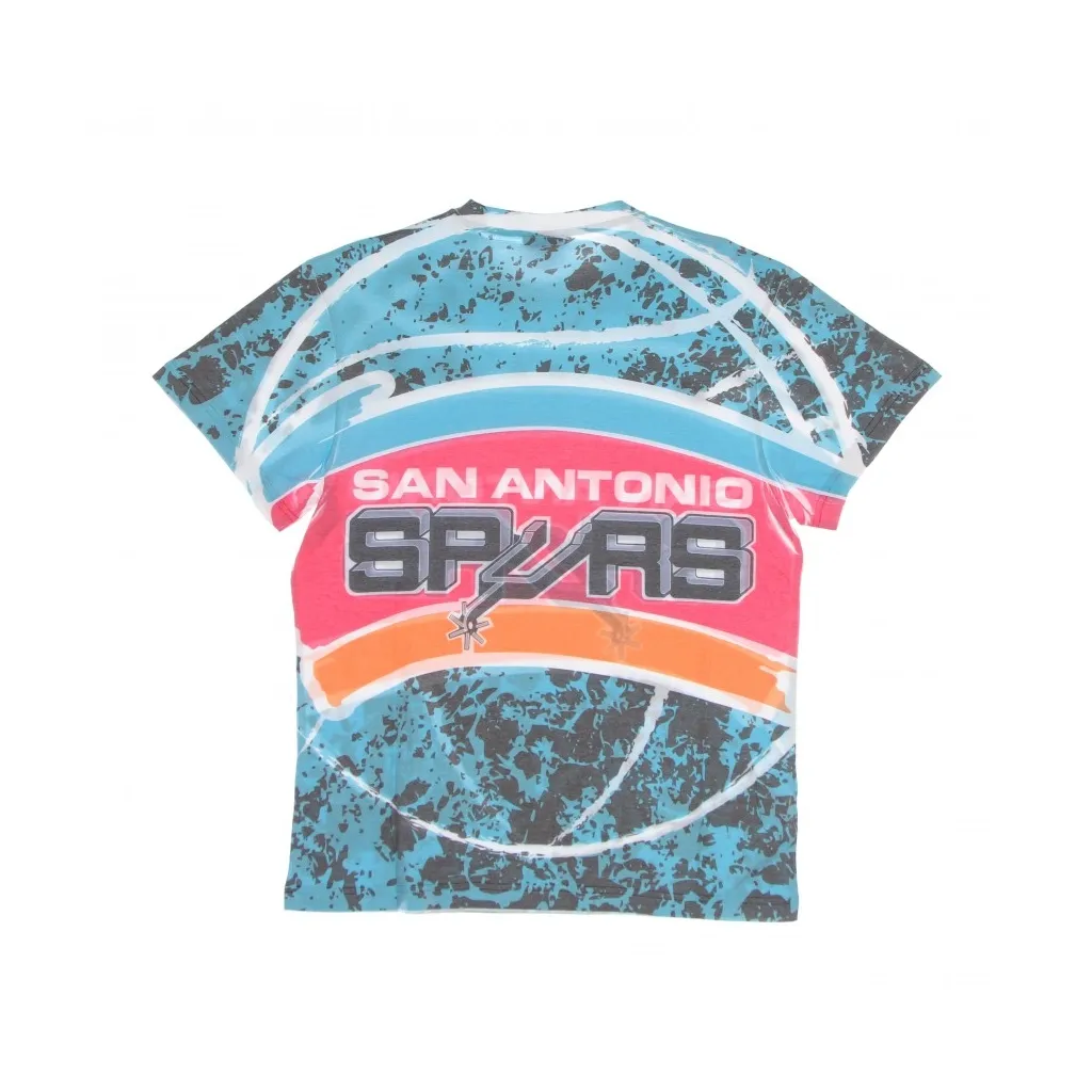MAGLIETTA UOMO NBA JUMBOTRON TEE HARDWOOD CLASSICS SAASPU TEAL/ORIGINAL TEAM COLORS