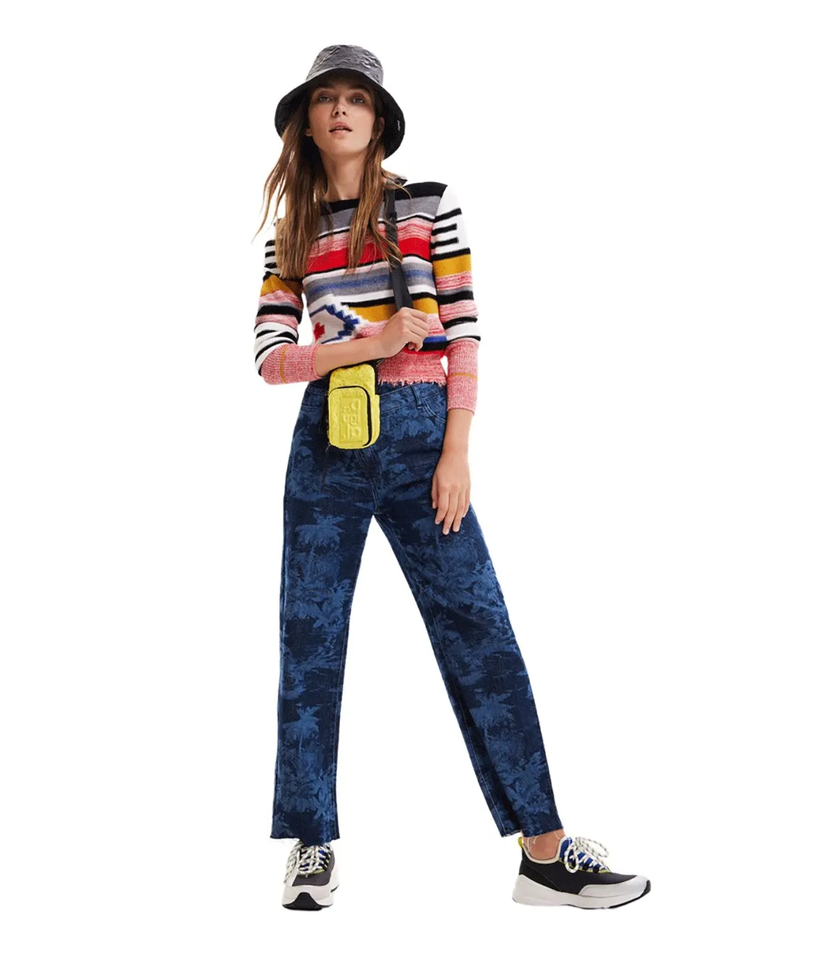 Maglione a righe Donna Desigual