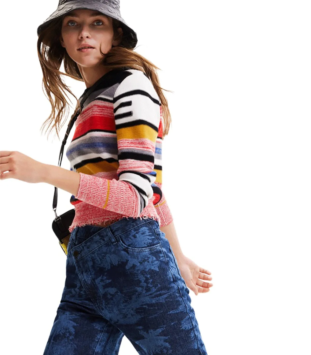 Maglione a righe Donna Desigual