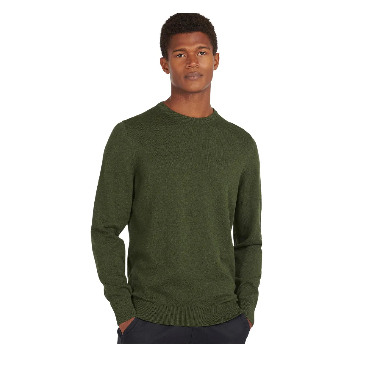 Maglione Barbour Cotone Pima Verde