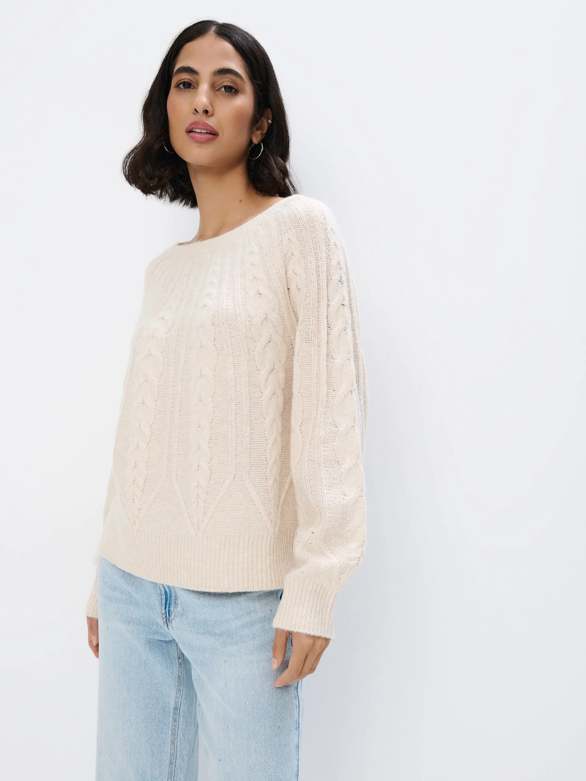 Maglione con trama decorativa