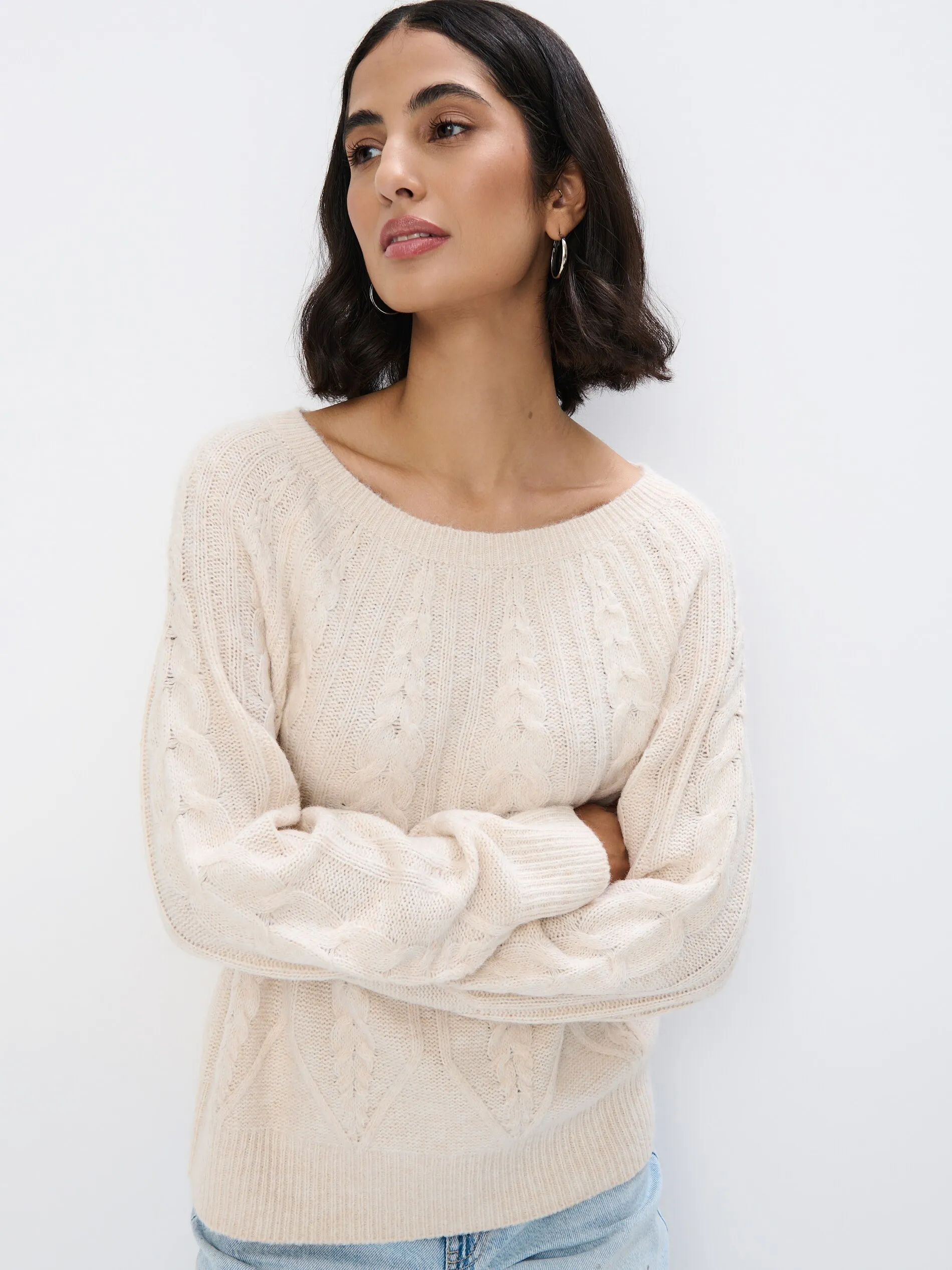 Maglione con trama decorativa
