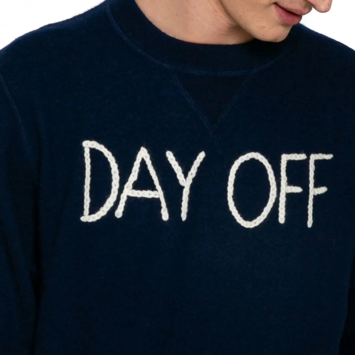 Maglione Girocollo Day Off Blu