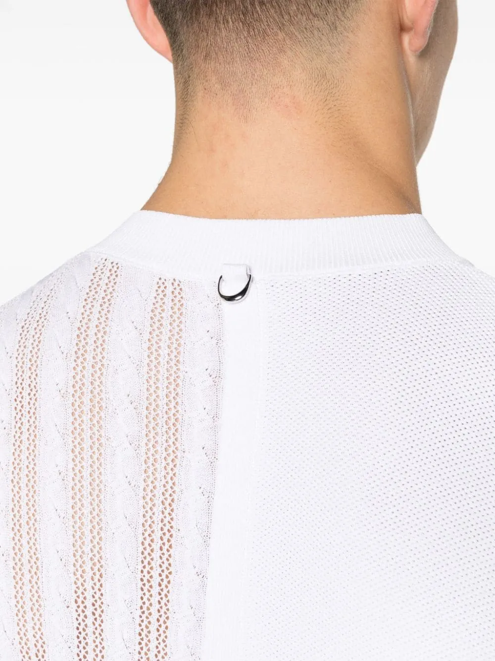 Maglione girocollo in bianco - uomo