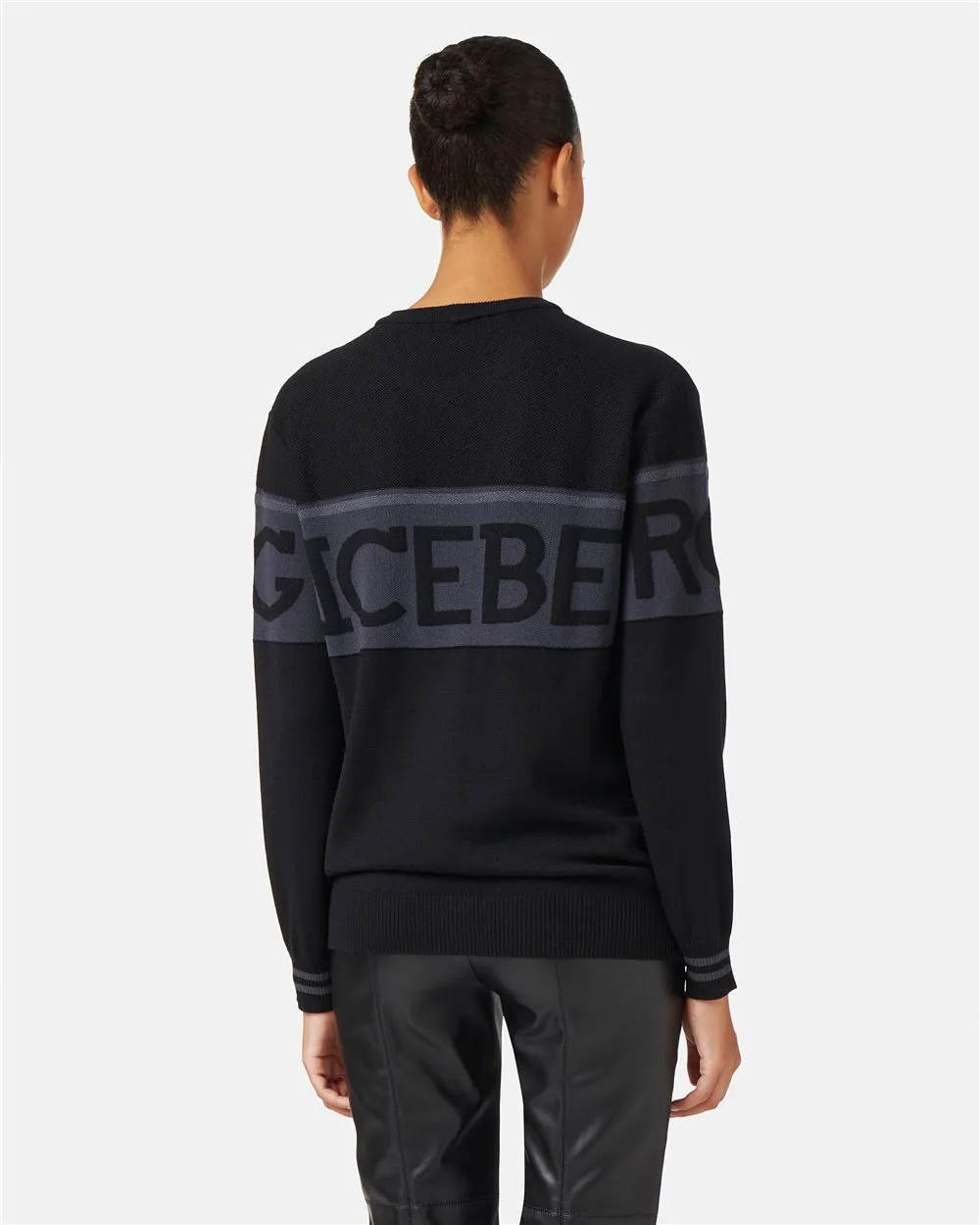 Maglione girocollo in lana merinos