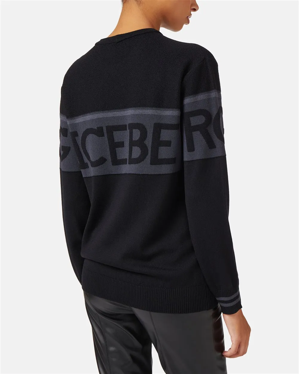 Maglione girocollo in lana merinos