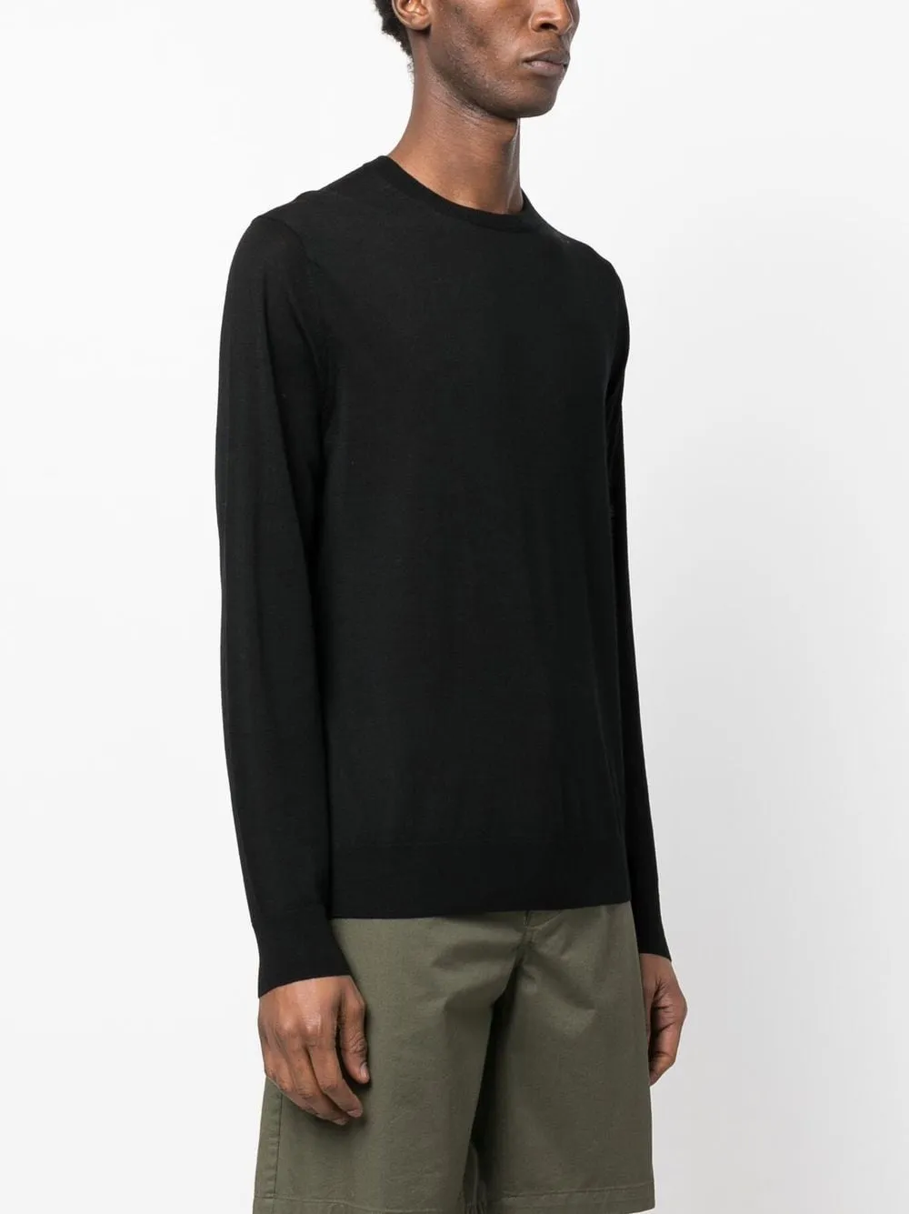 Maglione girocollo in nero - uomo