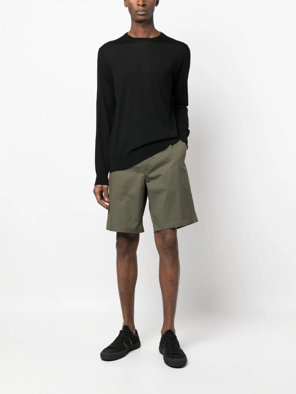 Maglione girocollo in nero - uomo