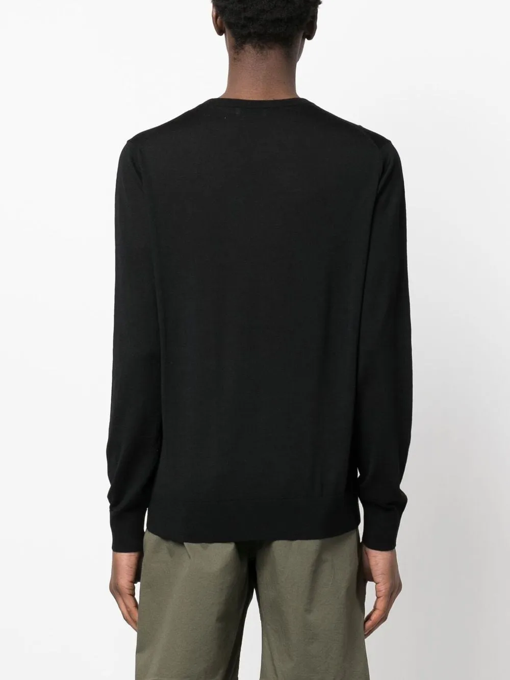 Maglione girocollo in nero - uomo