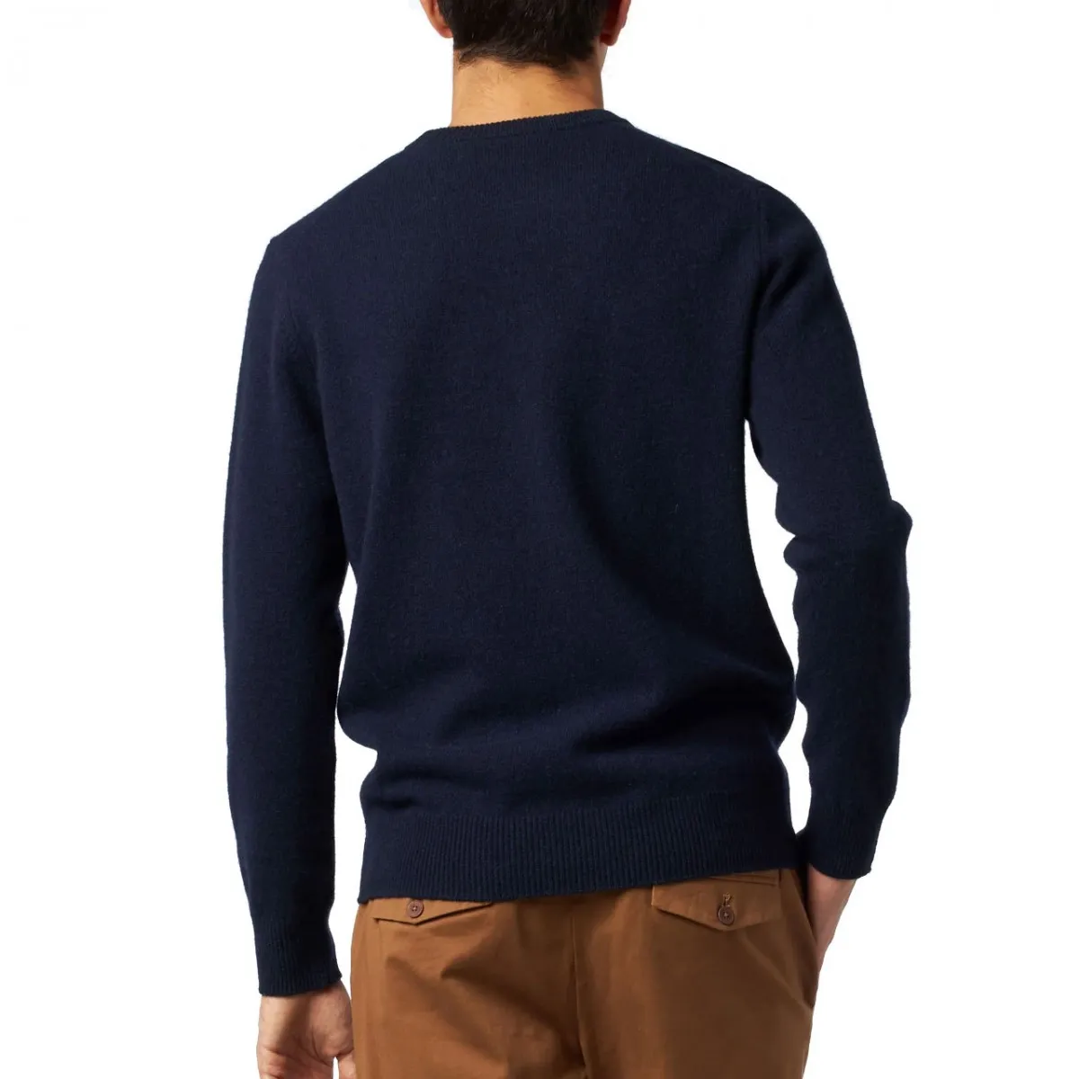 Maglione Heron Con Ricamo Blu