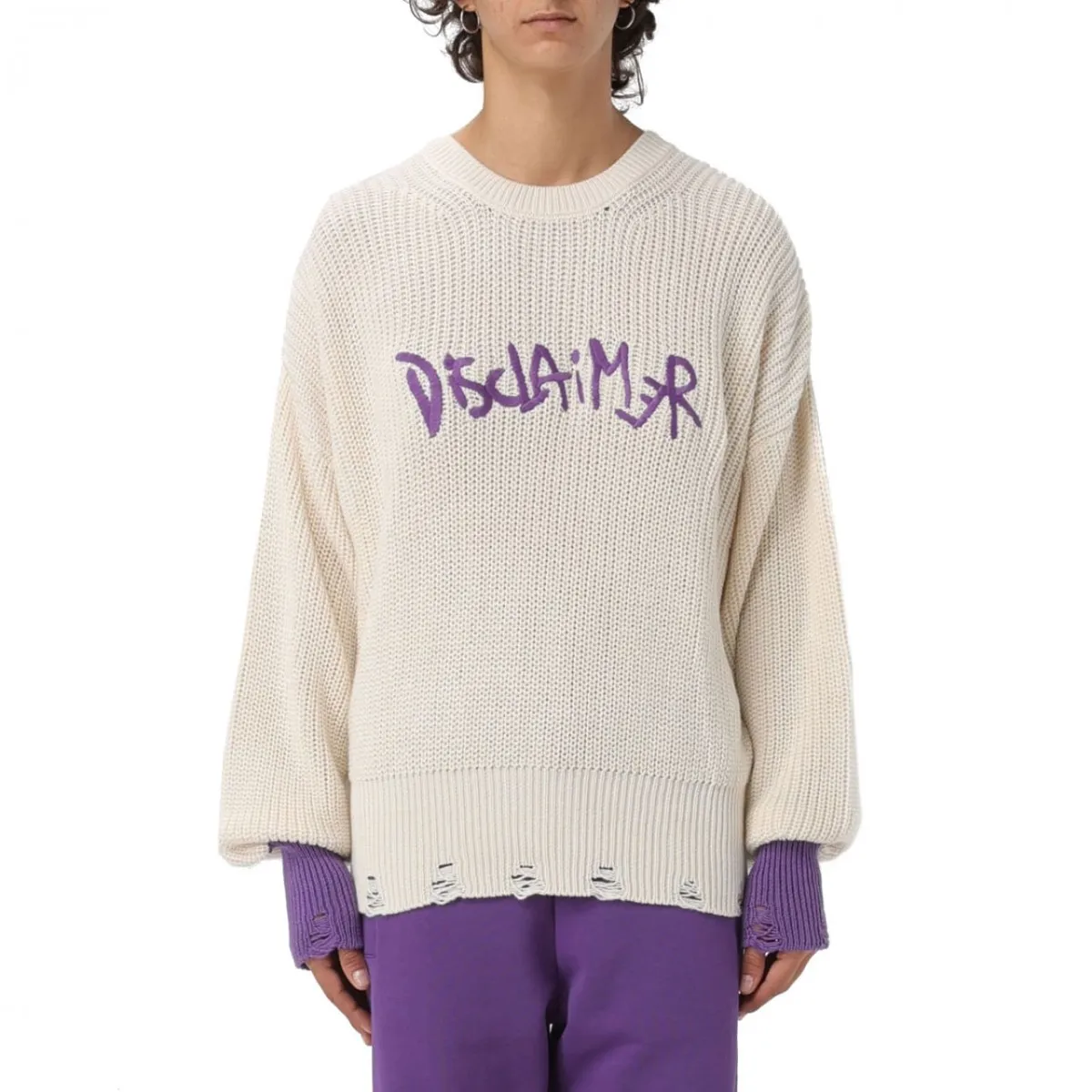 Maglione In Tricot Con Ricamo