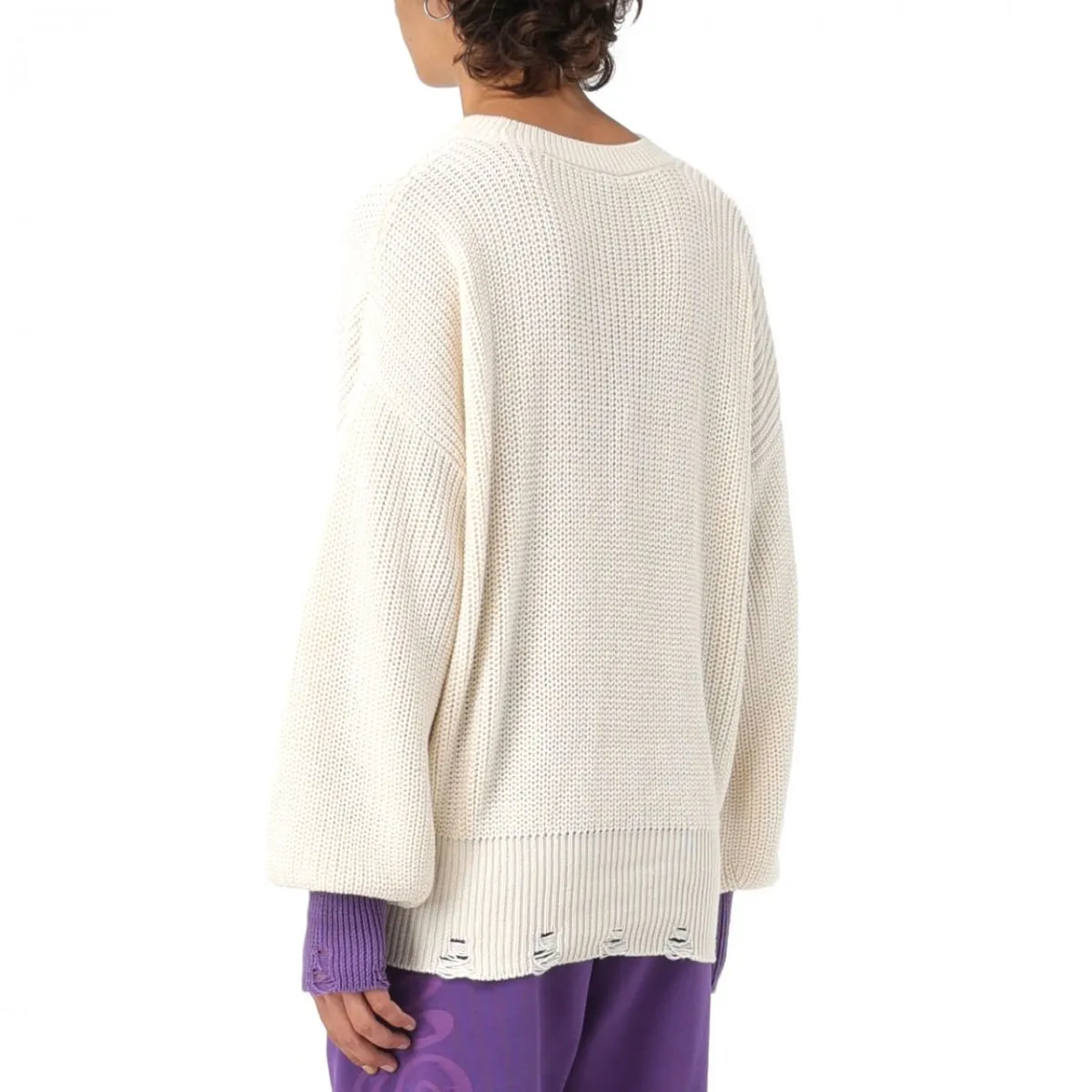 Maglione In Tricot Con Ricamo
