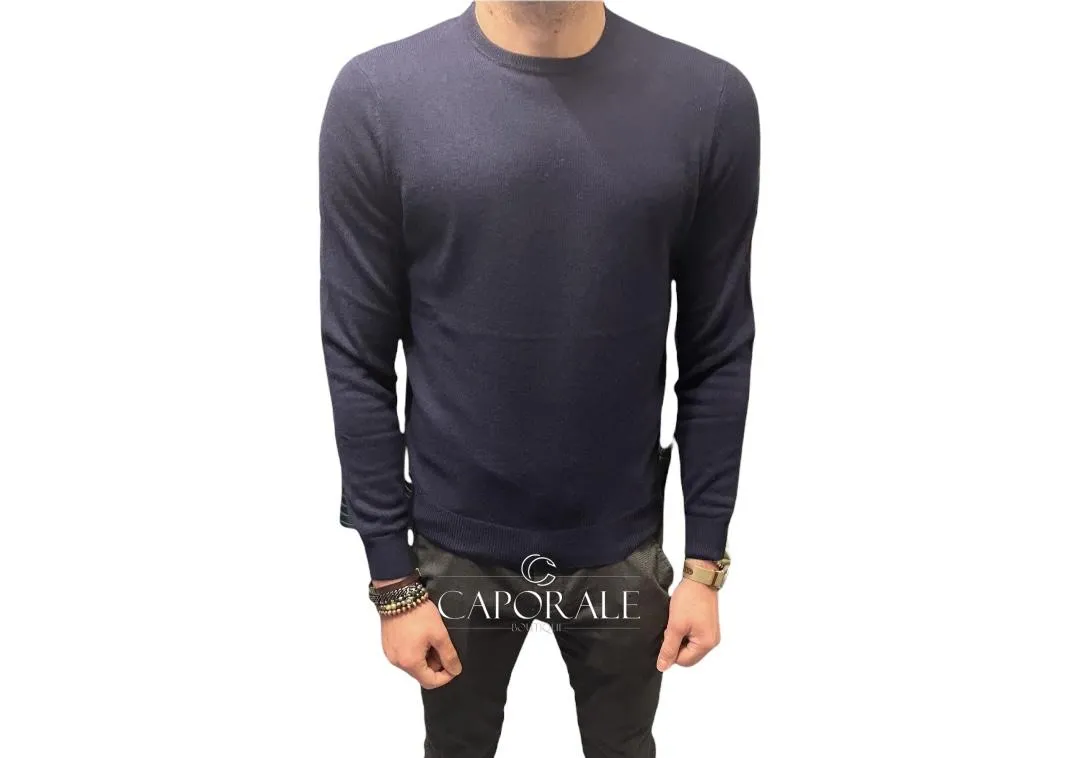 Maglione Malo cashmere E1766 blu