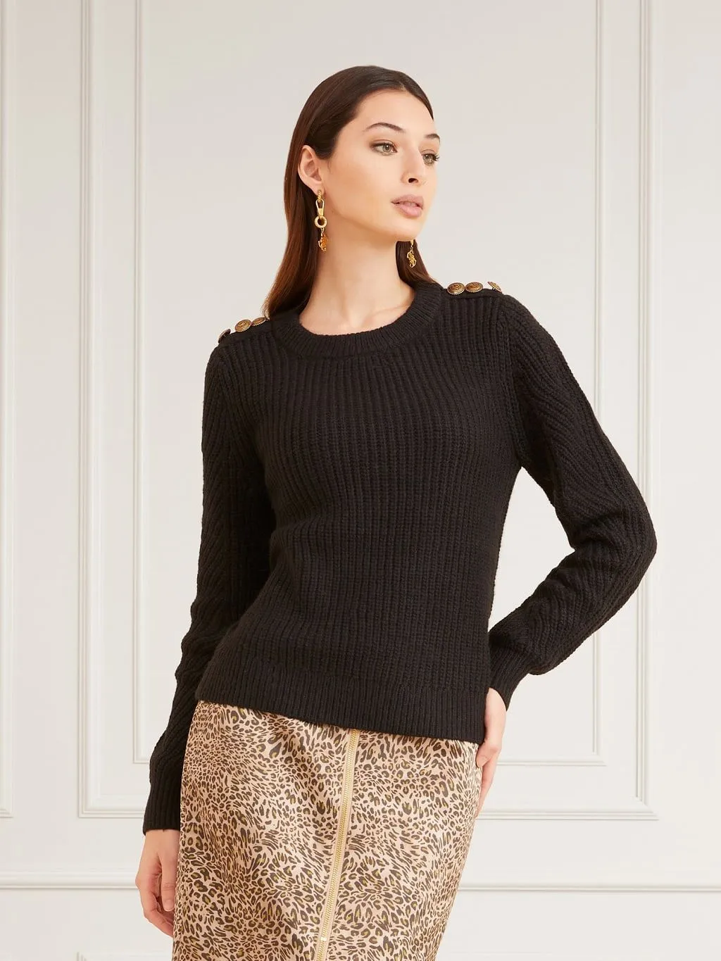 Maglione marciano in misto lana