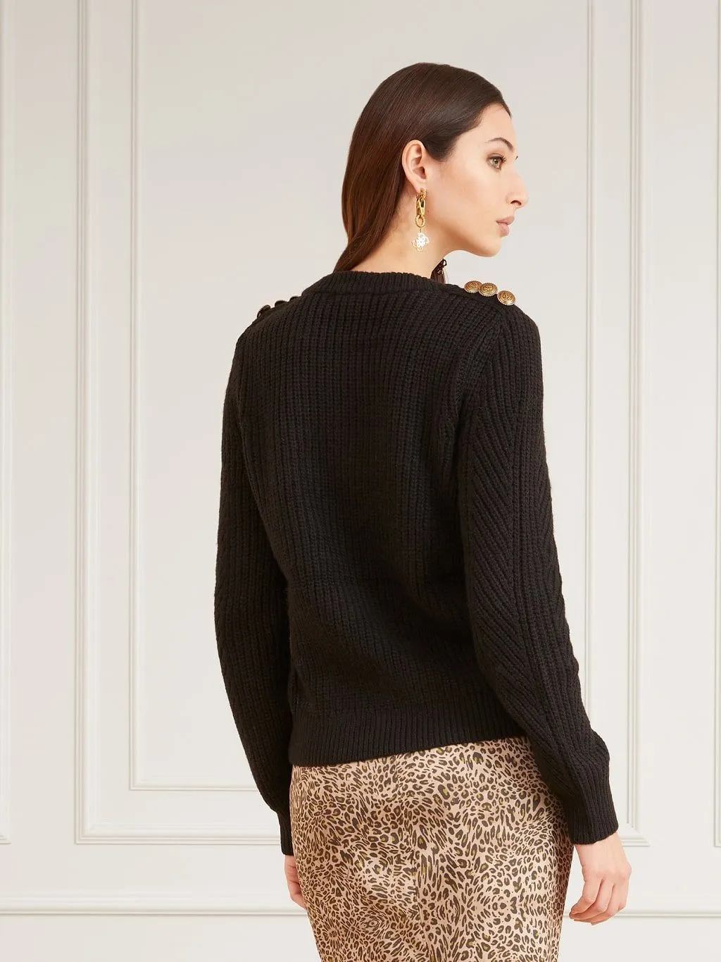 Maglione marciano in misto lana