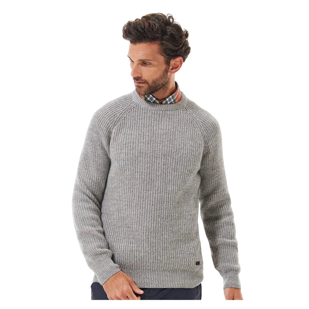 Maglione Uomo Barbour Horseford Grigio