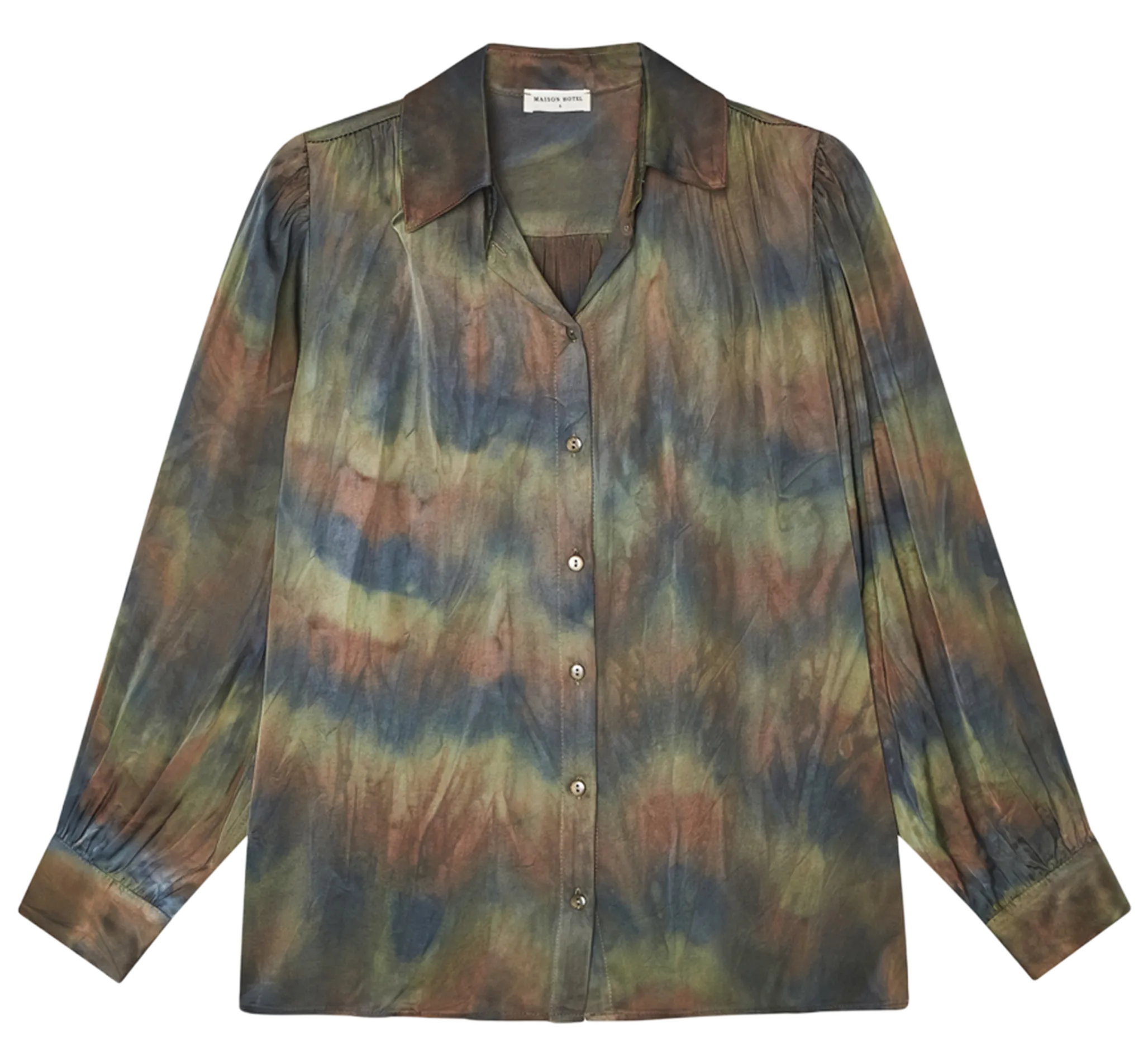  MAISON HOTEL   AKSEL - Camicia ampia scollo a V | Multicolore