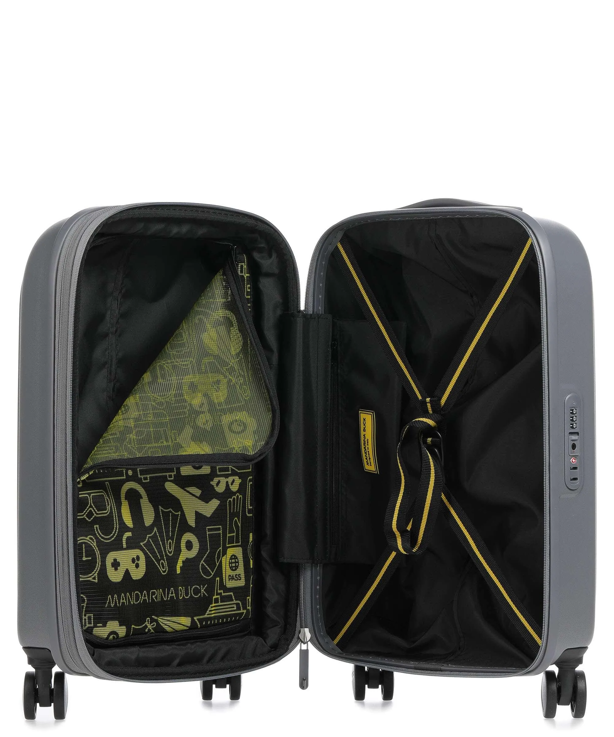  Mandarina Duck Logoduck+ Valigia trolley (4 ruote) grigio 55 cm  