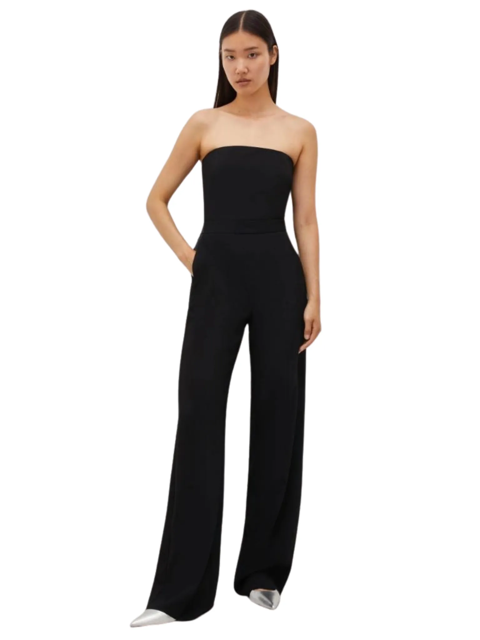marella 365 pantaloni in crêpe envers satin