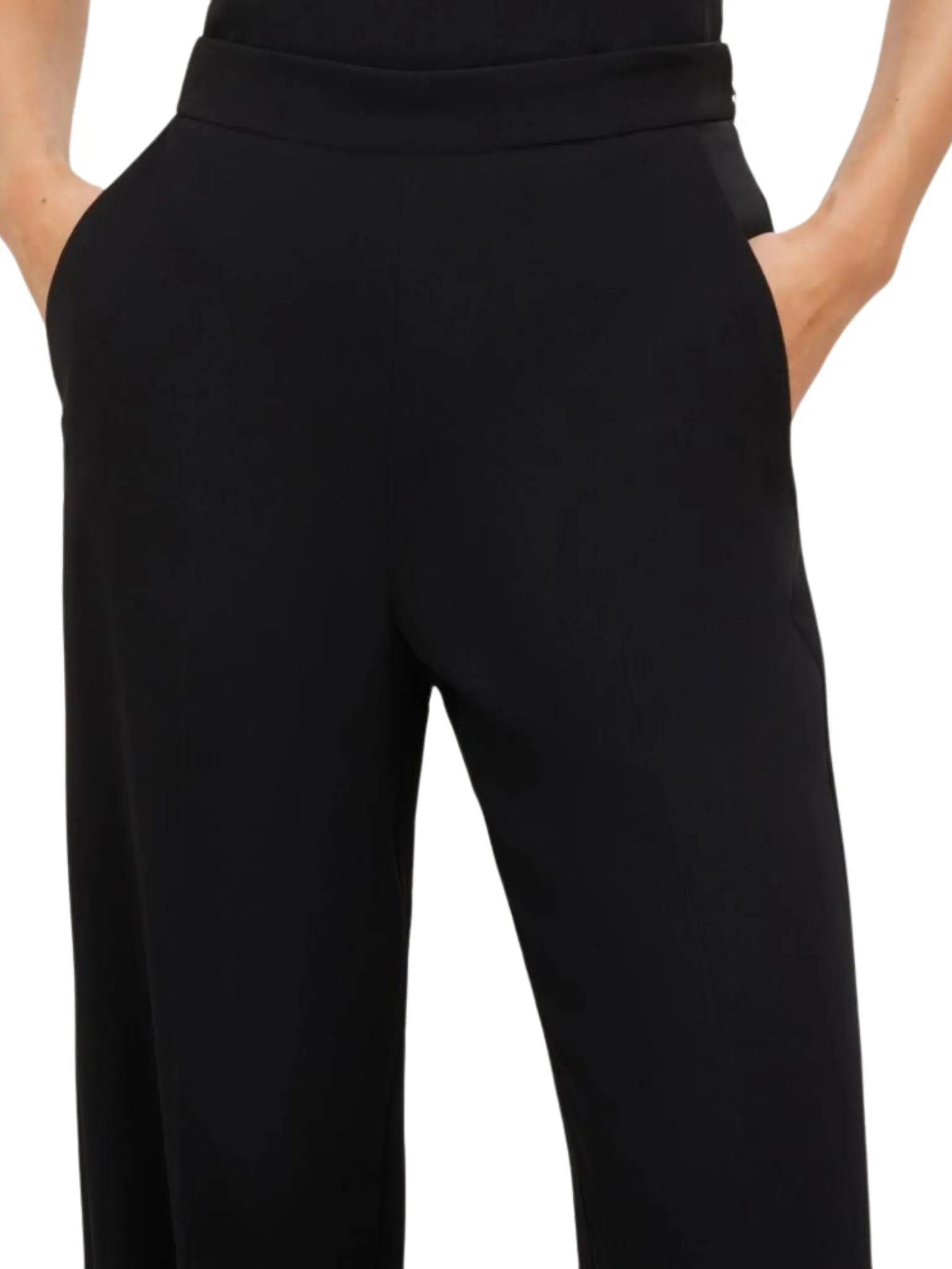 marella 365 pantaloni in crêpe envers satin