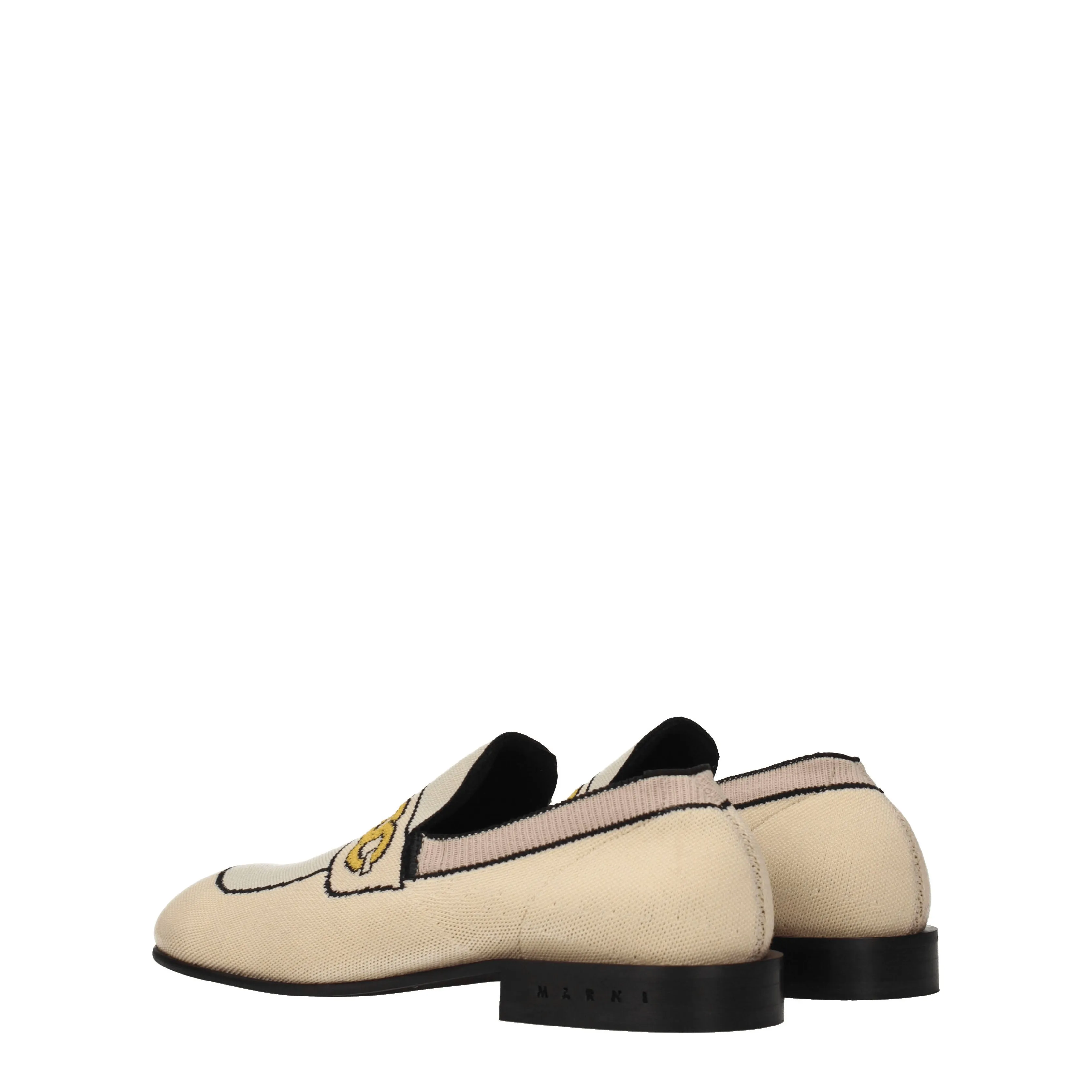 Marni Mocassini Donna Tessuto Beige