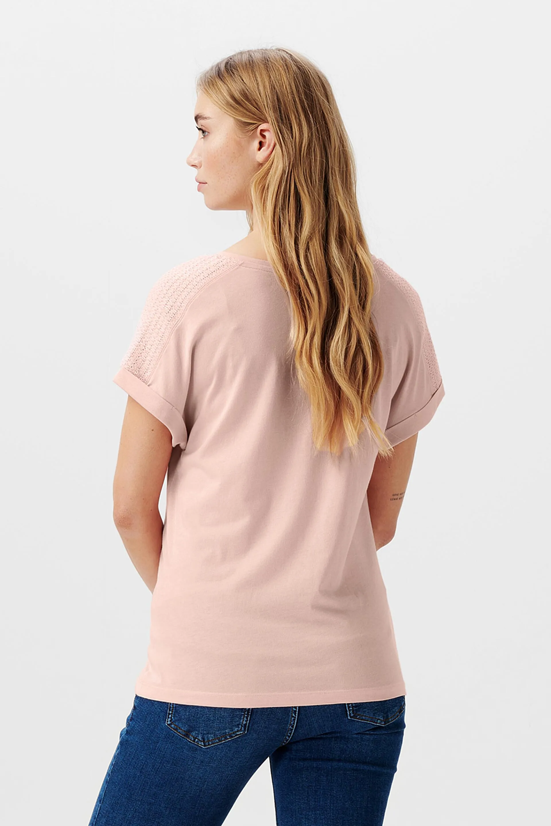 MATERNITY T-Shirt arricciata con scollo a V
