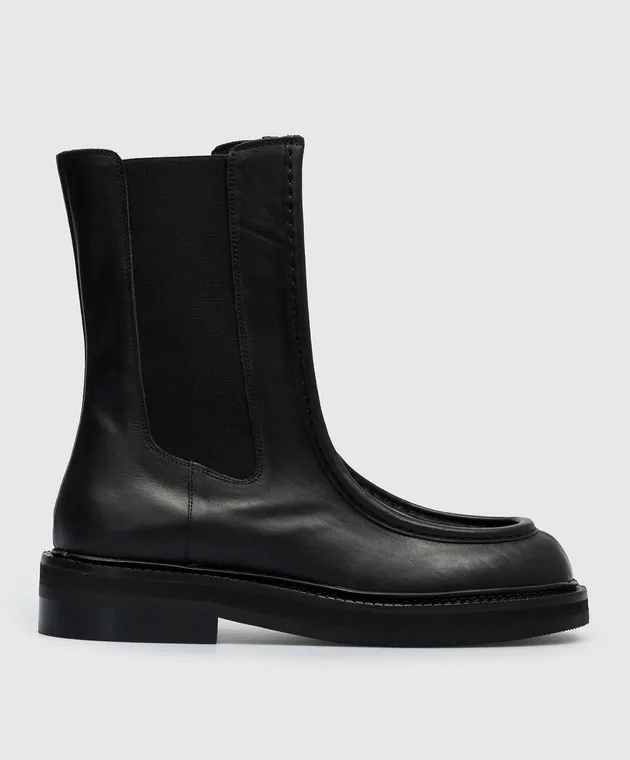 Max Mara Sportmax Stivaletti Chelsea Talentow in pelle nera TALENTO