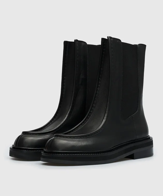 Max Mara Sportmax Stivaletti Chelsea Talentow in pelle nera TALENTO
