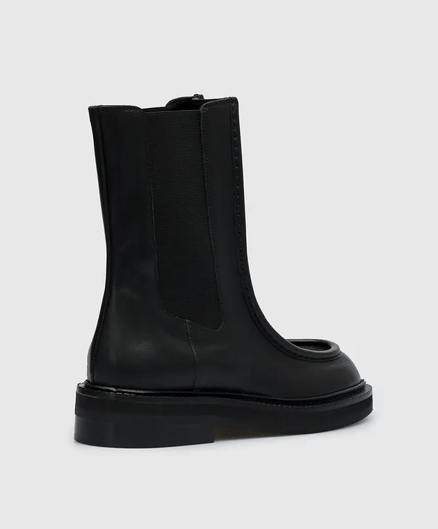 Max Mara Sportmax Stivaletti Chelsea Talentow in pelle nera TALENTO