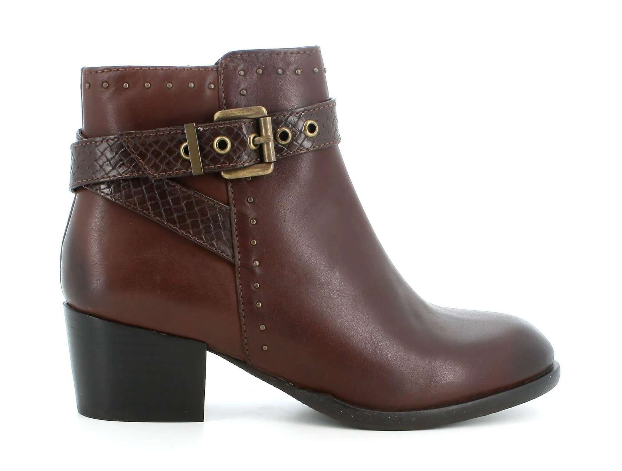 Melluso donna stivaletti in pelle marrone