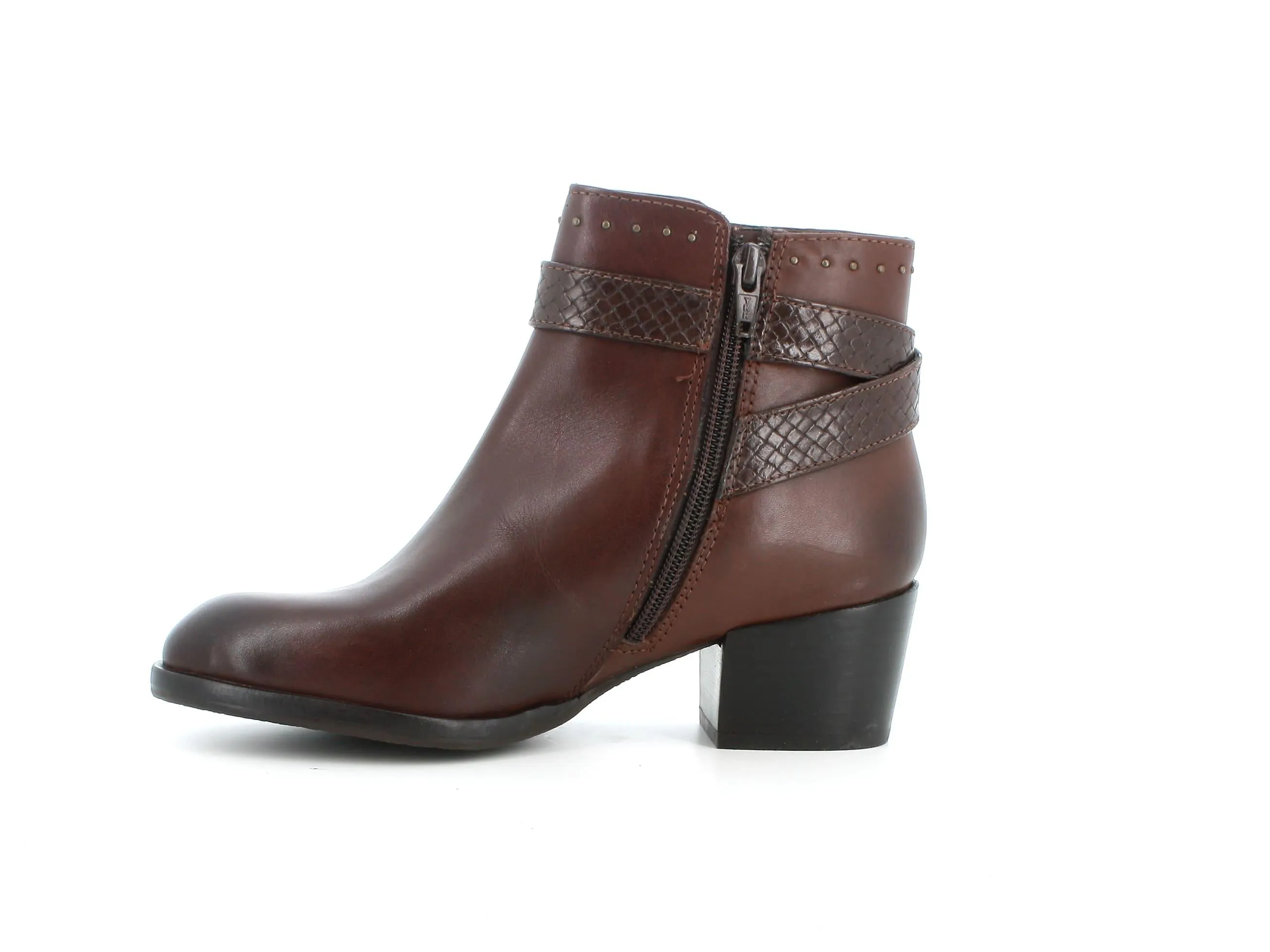 Melluso donna stivaletti in pelle marrone