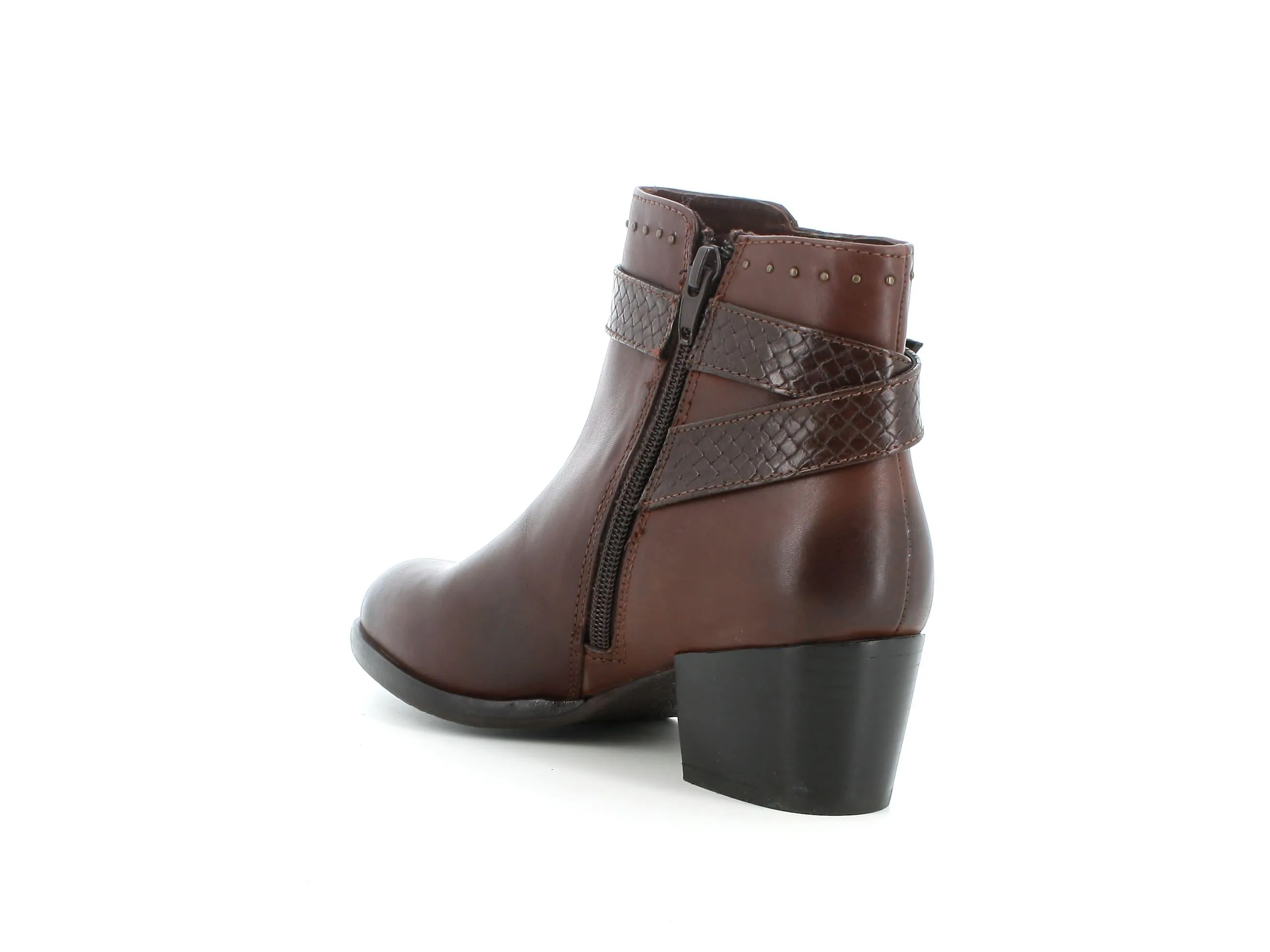 Melluso donna stivaletti in pelle marrone