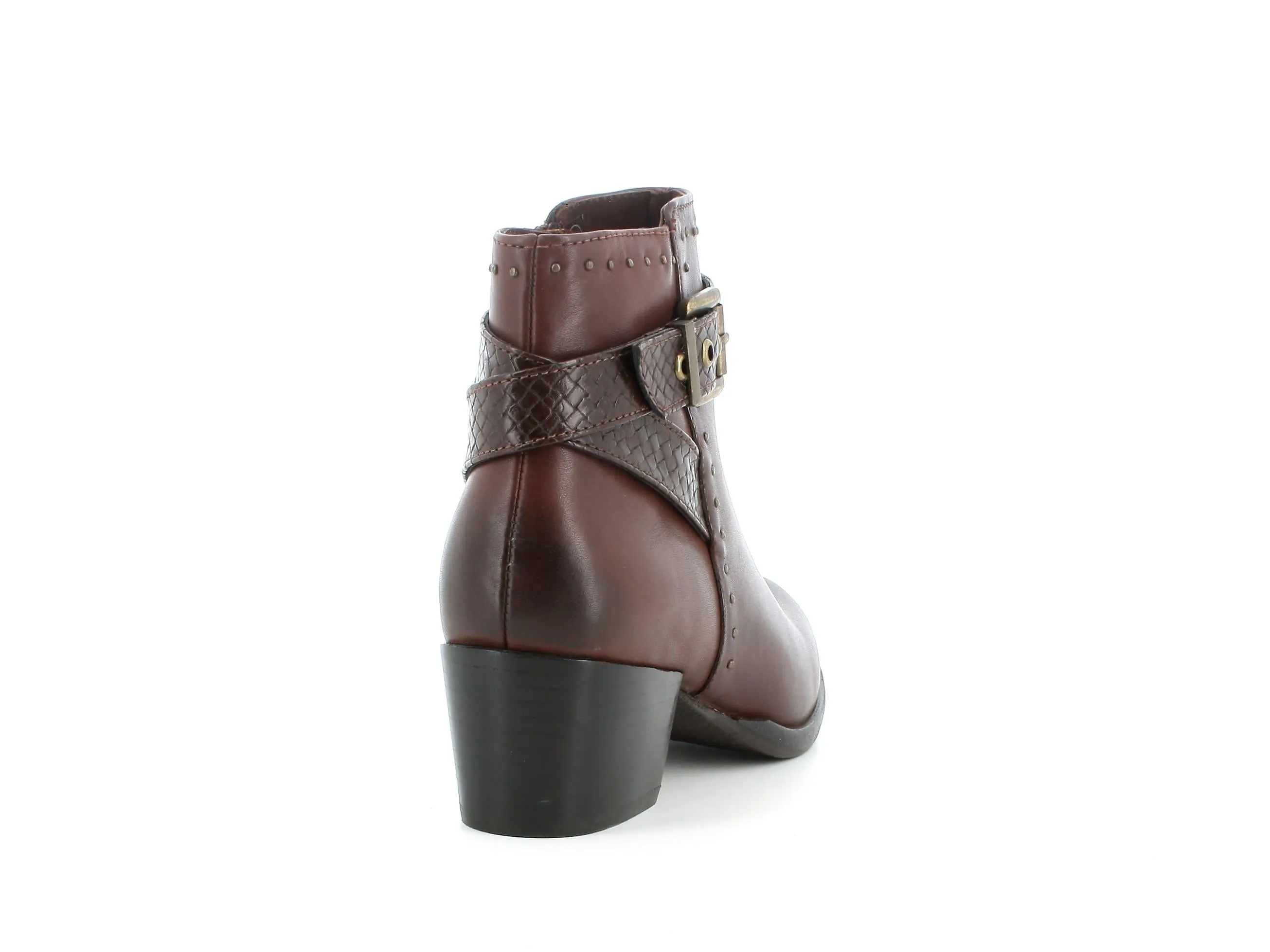 Melluso donna stivaletti in pelle marrone
