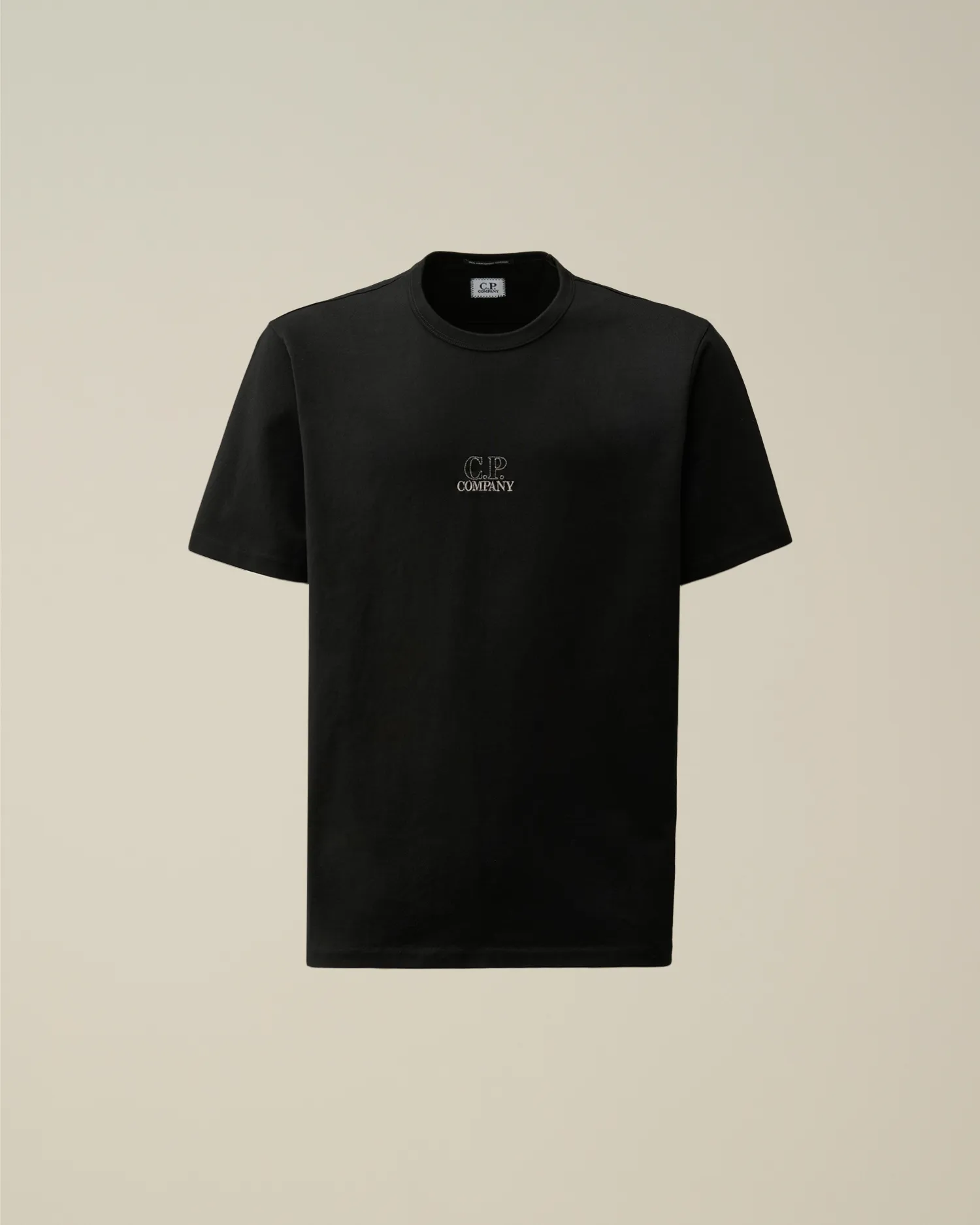 Mercerized 30/2 Jersey Twisted Logo Graphic T-Shirt