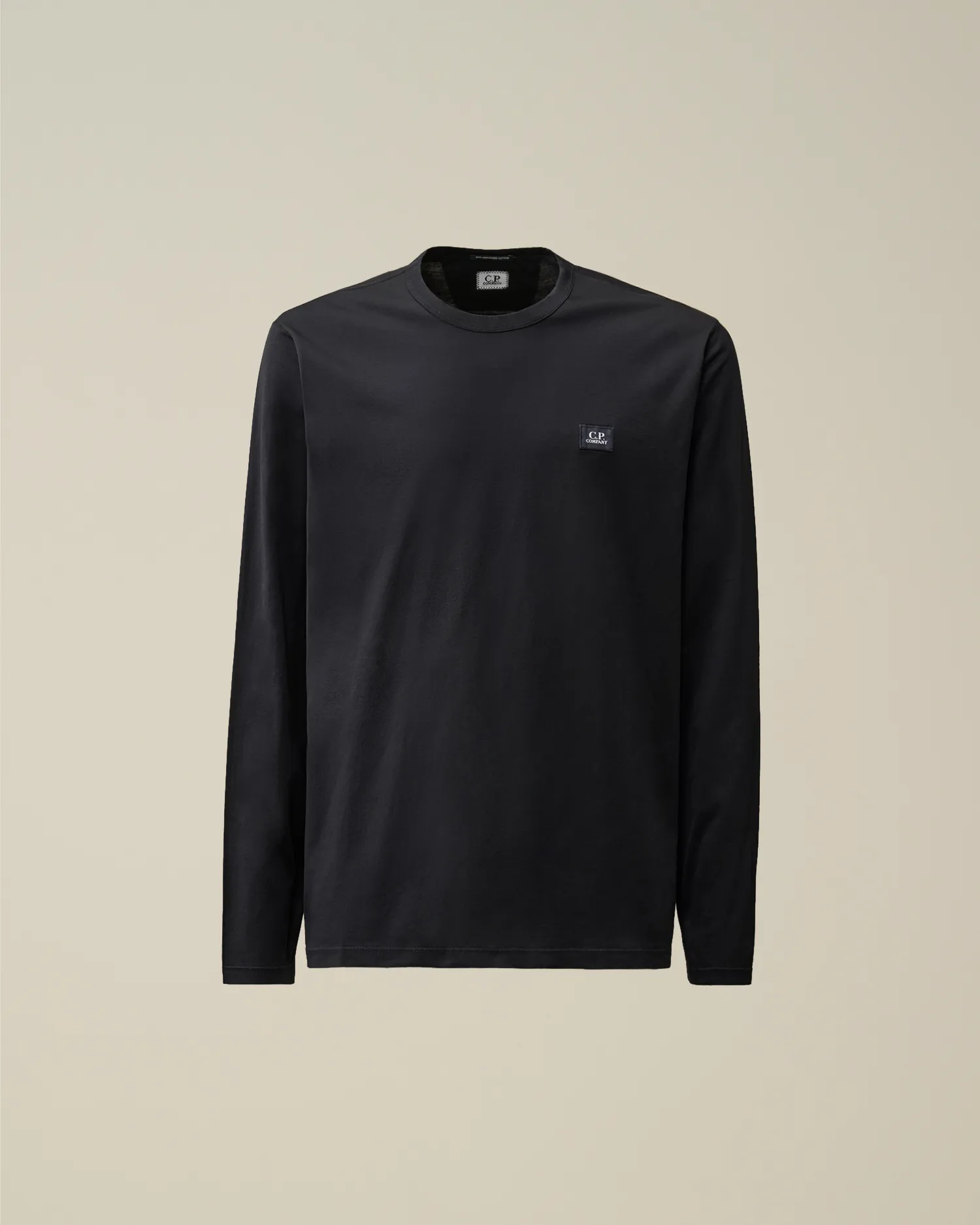 Mercerized 70/2 Jersey Gasato Longsleeved Logo Patch T-Shirt