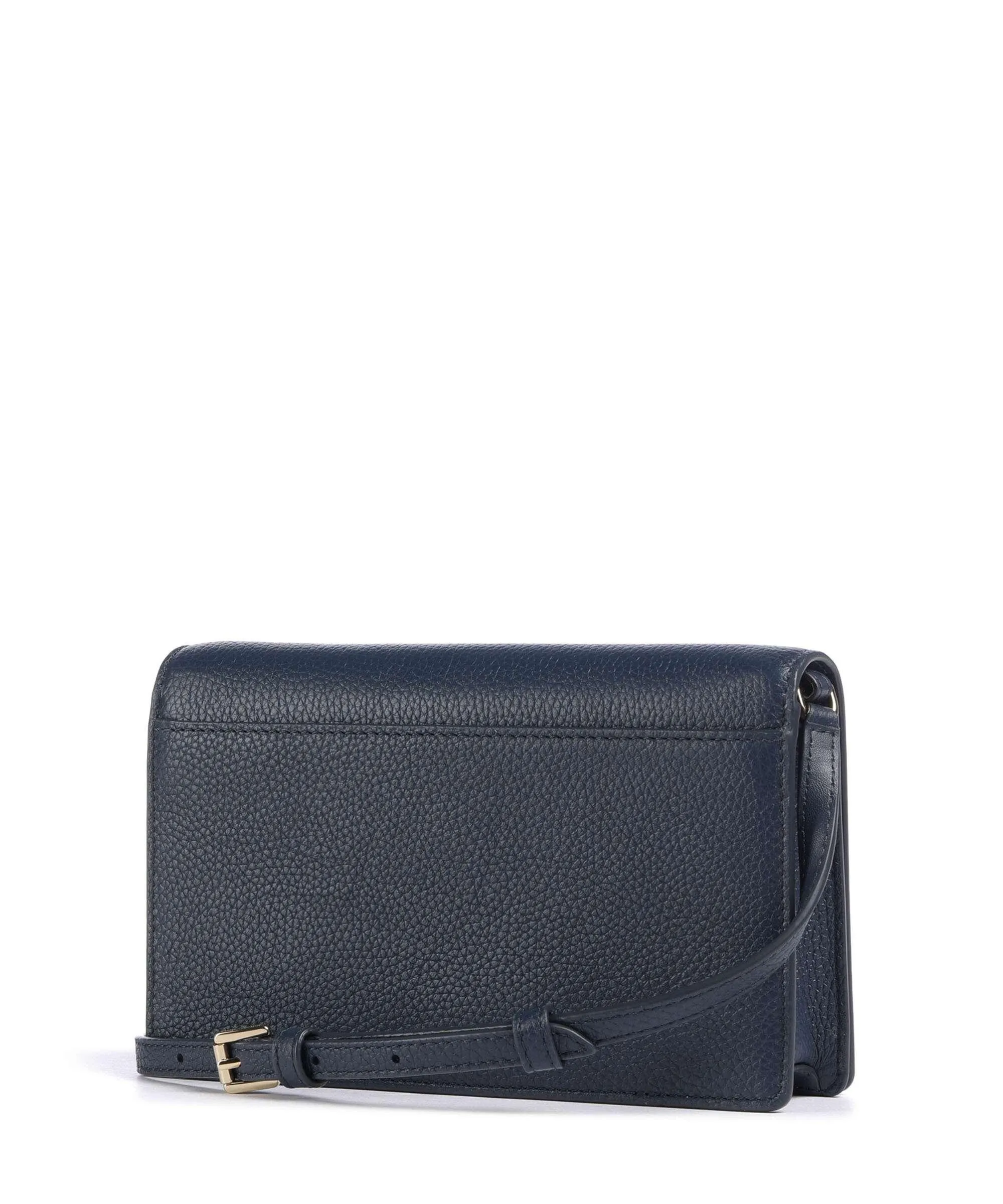  Michael Kors Jet Set Borsa a tracolla pelle di vacchetta grana blu scuro  