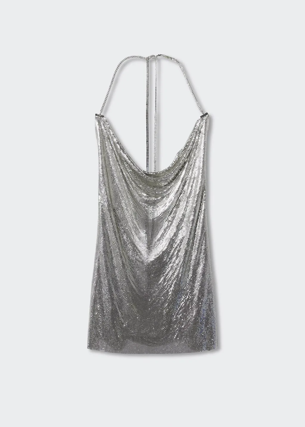 Mini vestito maglia metallica