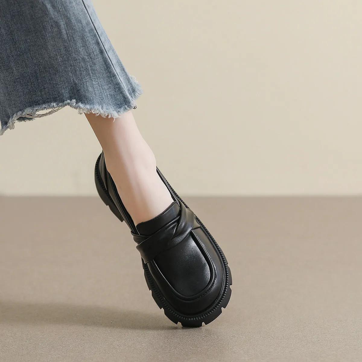 Mocassini casual morbidi minimalisti da donna