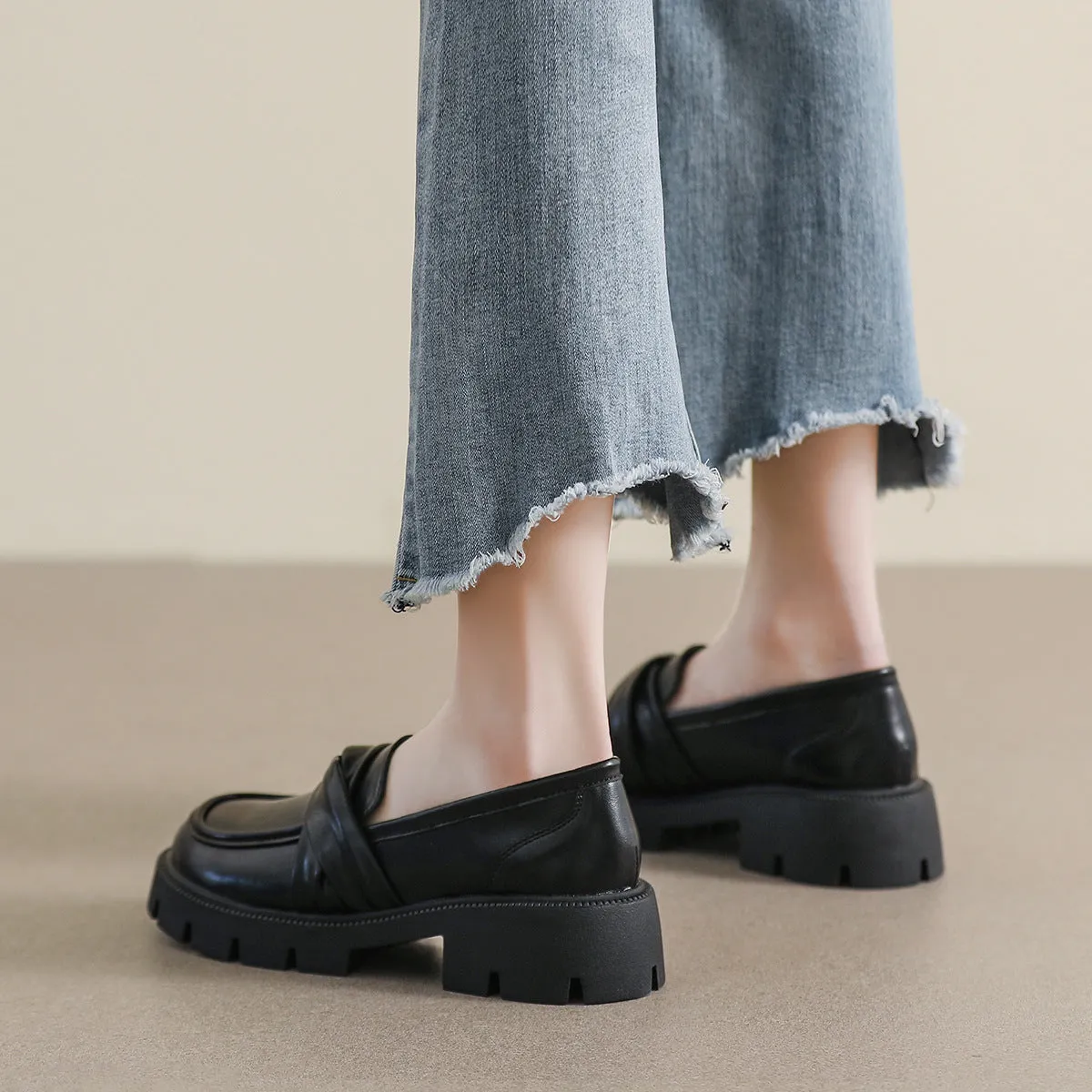 Mocassini casual morbidi minimalisti da donna
