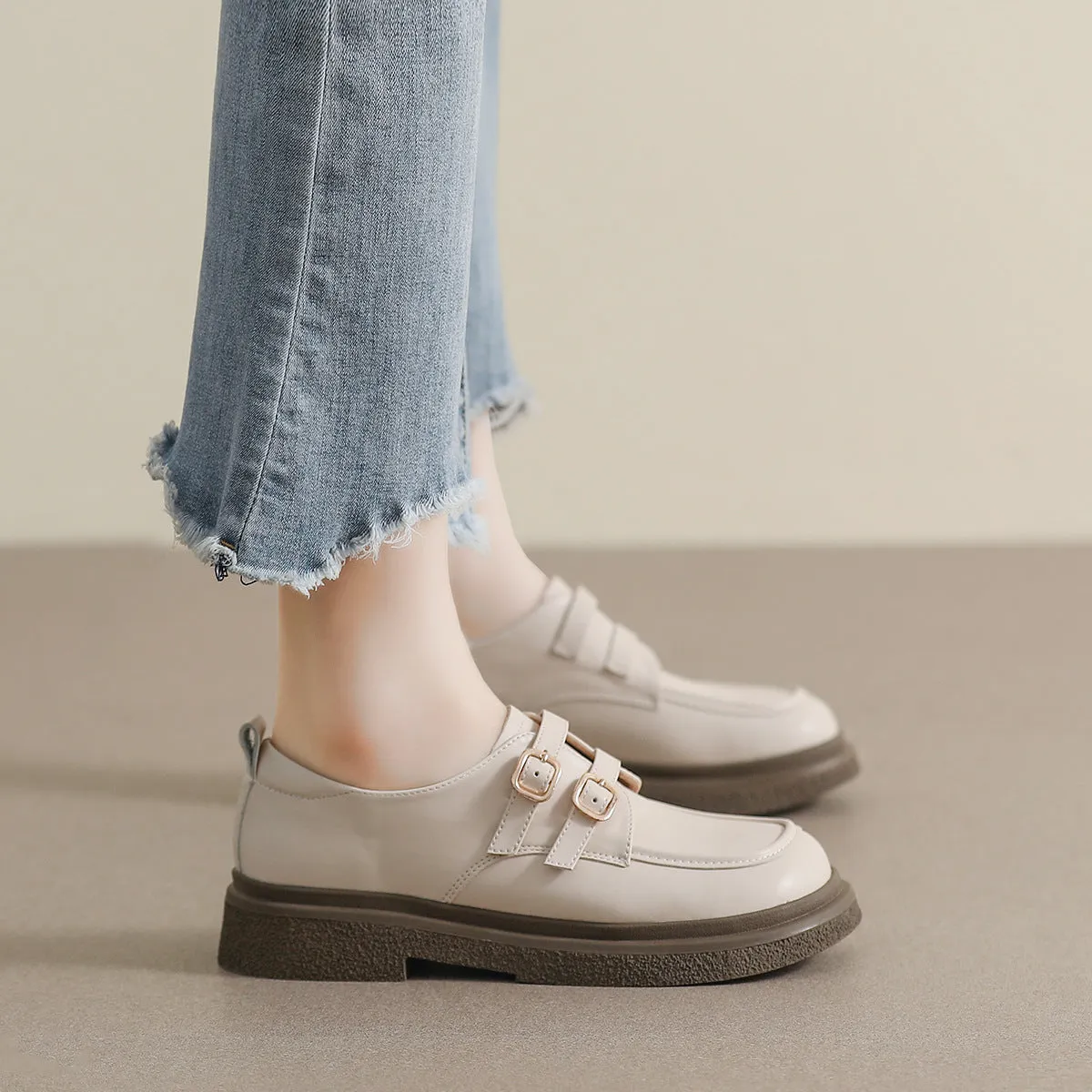 Mocassini casual piatti morbidi da donna, moda minimalista
