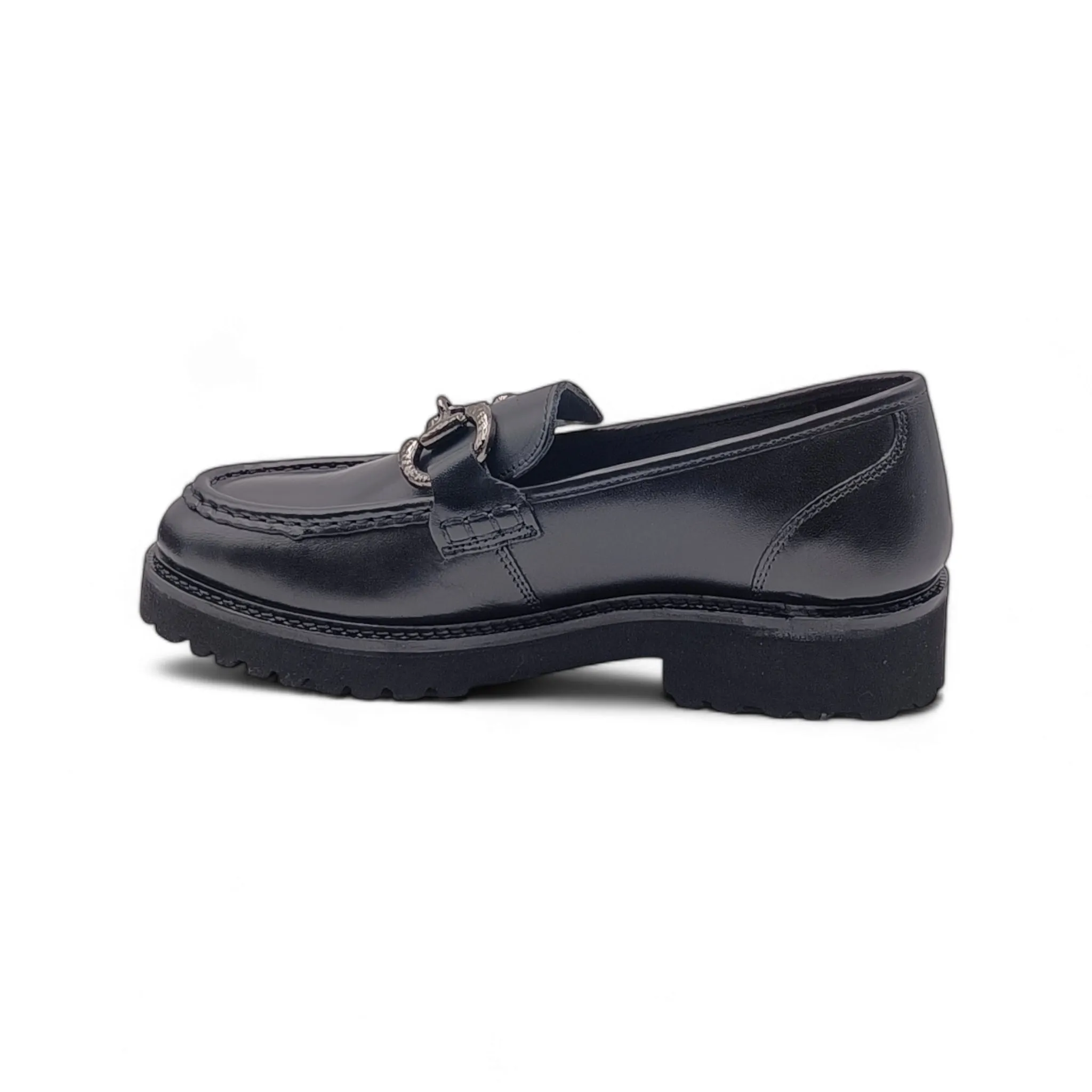 Mocassini Donna con morsetto nero Grunland AURE SC4224 N1 nero